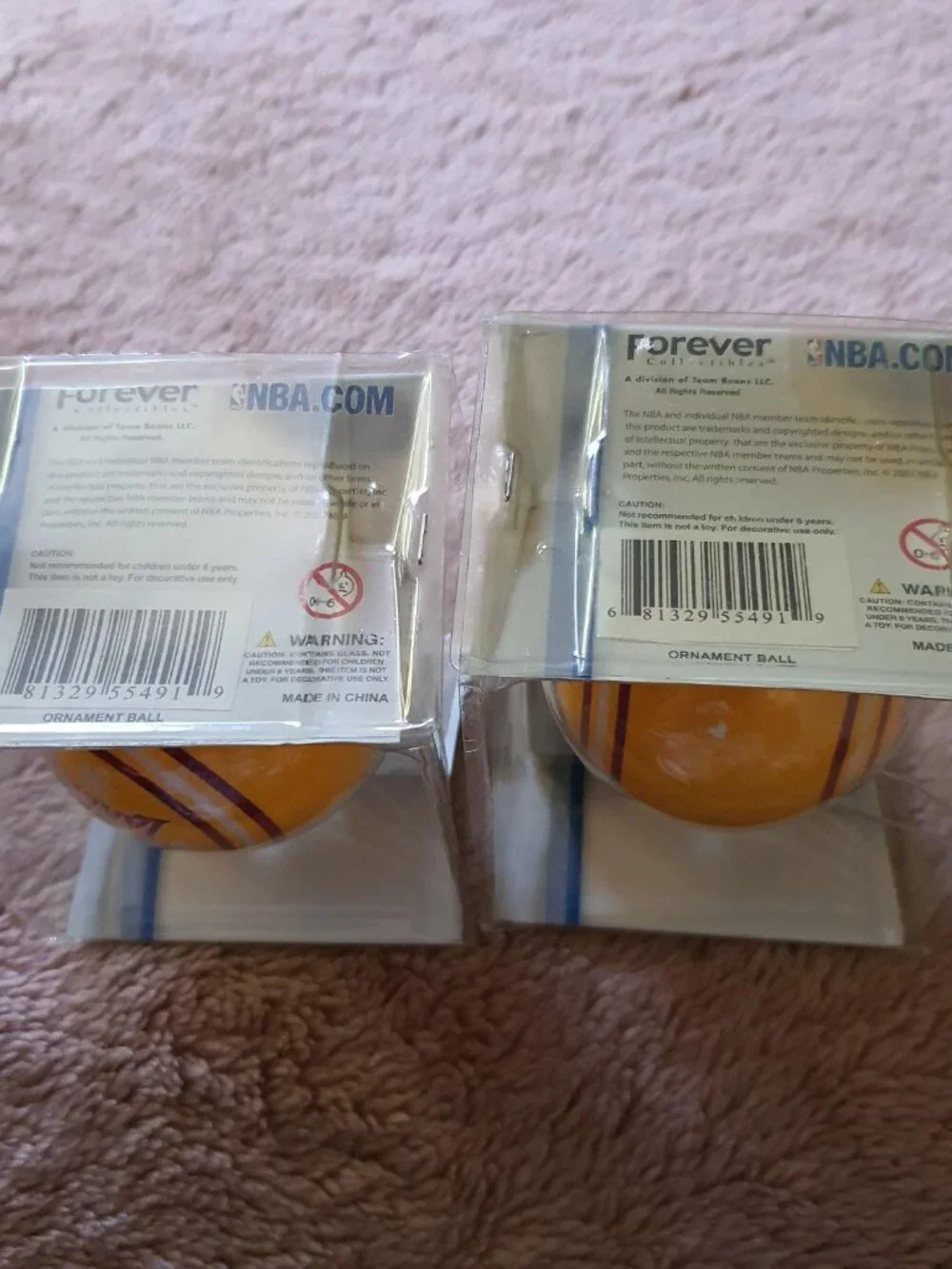Los Angeles Lakers NBA Christmas Ornaments by Forever Collectibles (Set of 2)